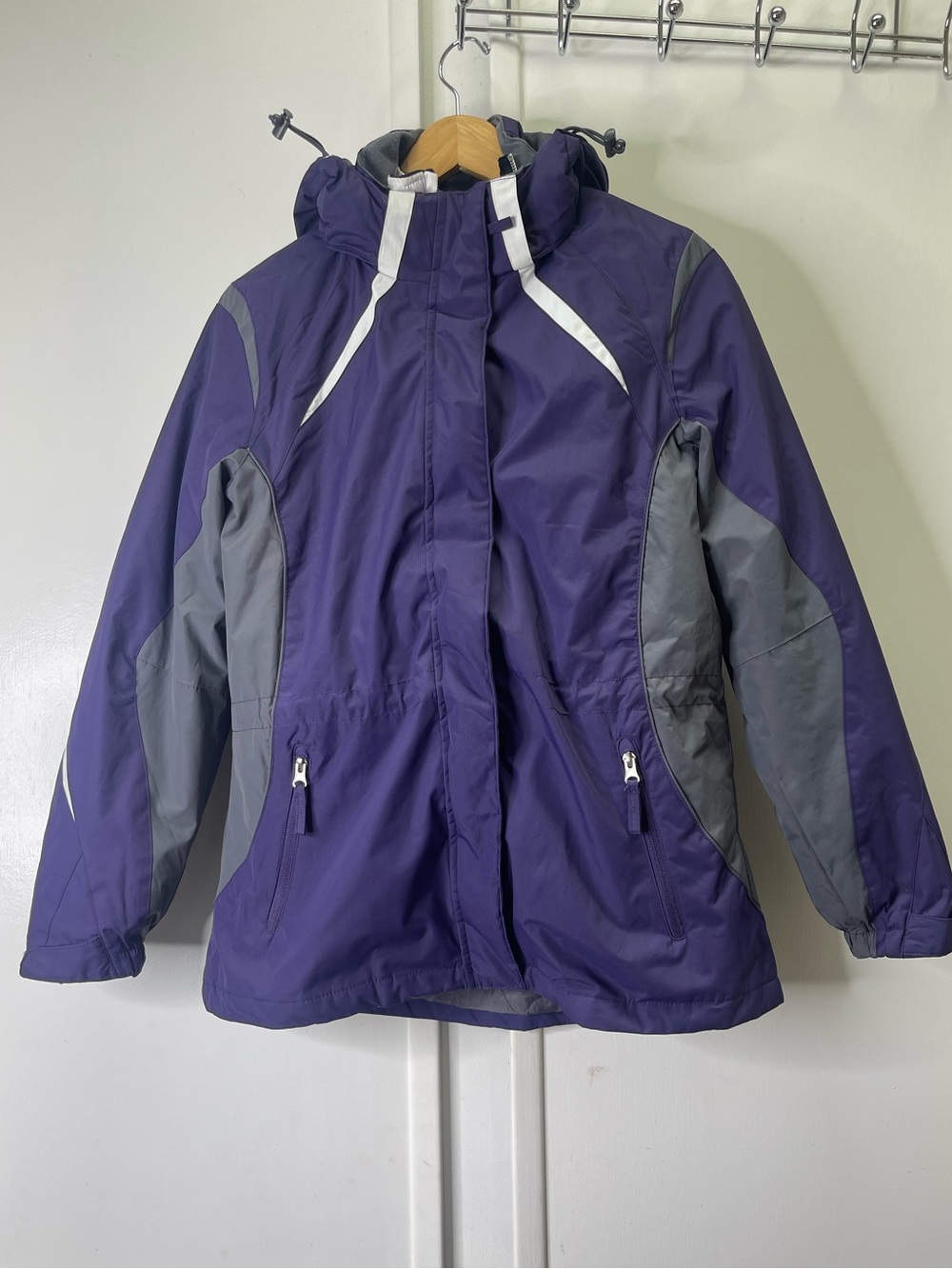 Below Zero Rothschild Girls 3-in-1 Ski Jacket Purple M 10/12